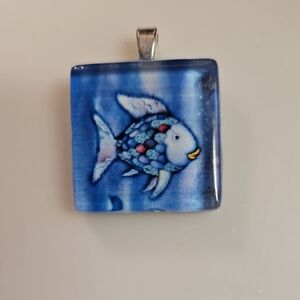Source Unknown Blue Fish Pendant Charm